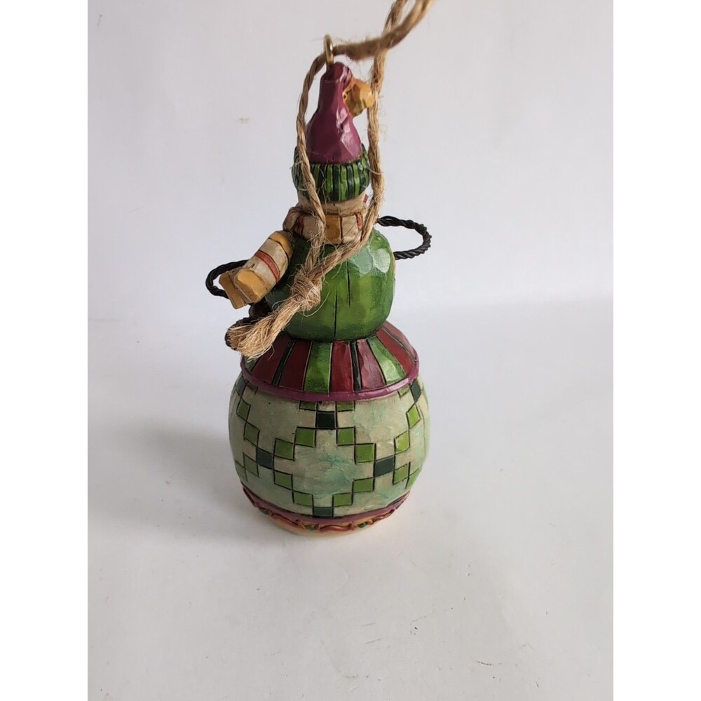 Jim Shore 2005 Snowman With Cardinal Christmas Ornament - Picture 3 of 4